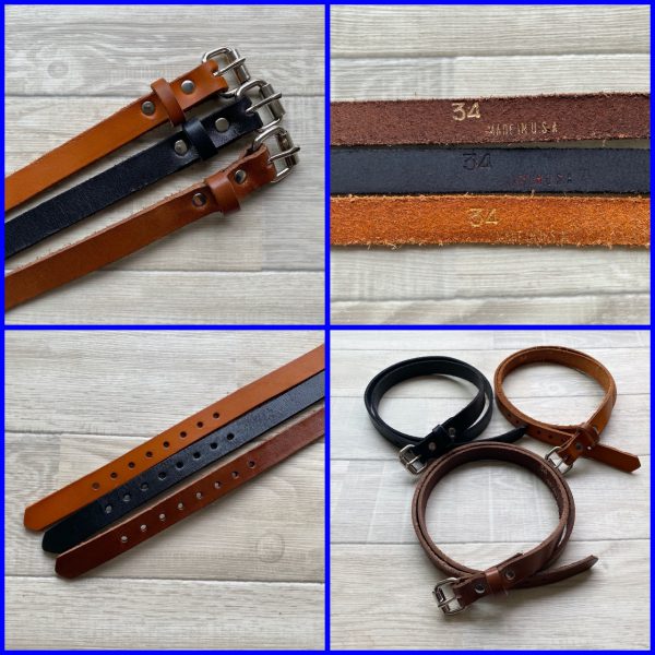 brackney leather works narrow belt 